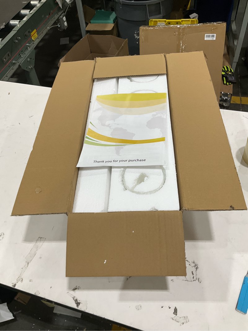 Condition photo showing New/Like New for Brushed Nickel Bathroom Light Fixtures, Wall Mounted 4-Light Bathroom Lights Over Mirror with Clear Glass Shade,Wall Sconces for Kitchen Living Room Bedroom Brushed Nickel 4-Light