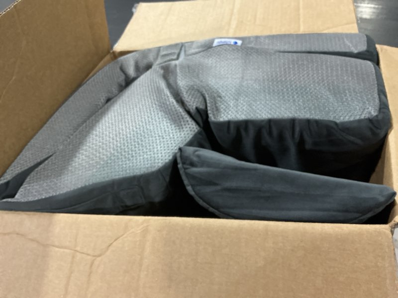 Condition photo showing Good Condition for (similartoo) reading pillow for sitting in bed, 22”h back pillow for sitting up,lumbar rest & neck support bed pillows,backrest bed chair with arms for reclining,gaming,resting,watching tv in couch or floor grey&white