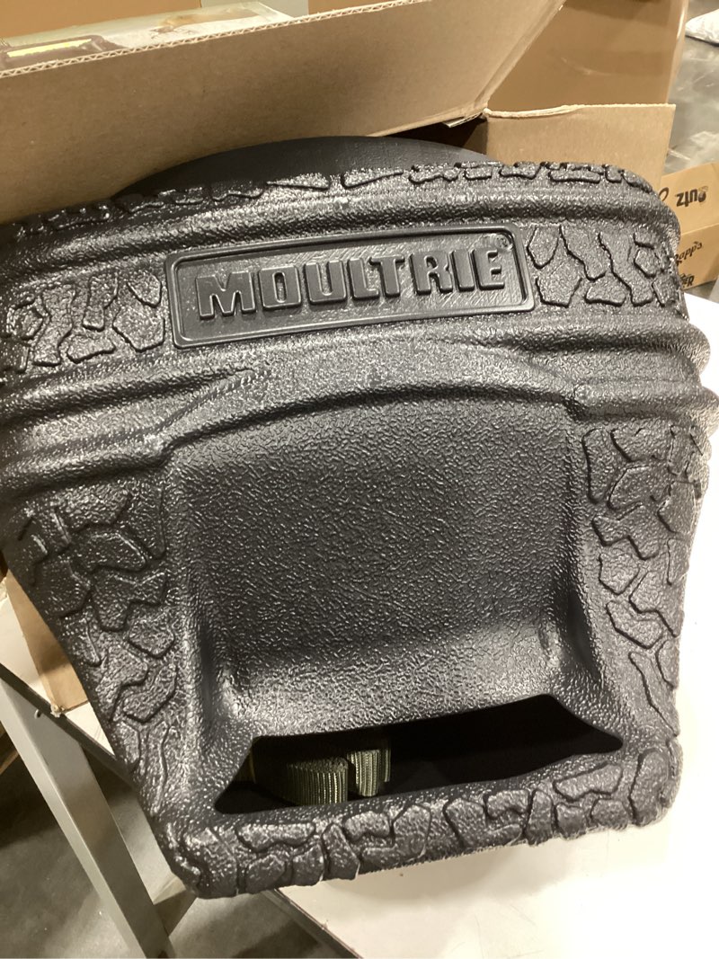 Condition photo showing Good Condition for moultrie feed bin - gravity-fed 6-gallon feed bin - easy tree/post mount -40 lb capacity - ideal for corn & protein pellets