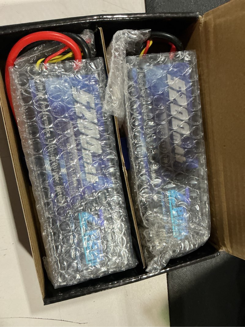 Condition photo showing Good Condition for zeee 3s lipo battery 5200mah 11.1v 80c hard case rc lipo with ec5 connector for 1/5 1/8 1/10 rc car boat truck heli airplane uav drone fpv racing models(2 packs)