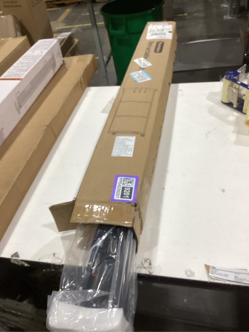 Condition photo showing New/Like New for Pawtners Retractable Baby Gates Extra Wide, 41" Tall Extends up to 71" Wide, Dog Gate Indoor for Stairs, Pet Gate with Support Rods for Doorways Hallways Indoor & Outdoor-Black Black 41" Tall x 71" Wide