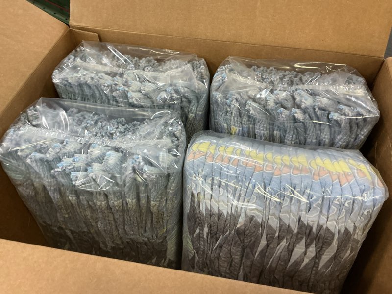 Condition photo showing New/Like New for Ninjamas Boys Bedwetting Nighttime Underwear, Size S/M (38-70 lbs), 88 Count, Overnight Protection, Ultra Absorbent, Hypoallergenic Small/Medium 88