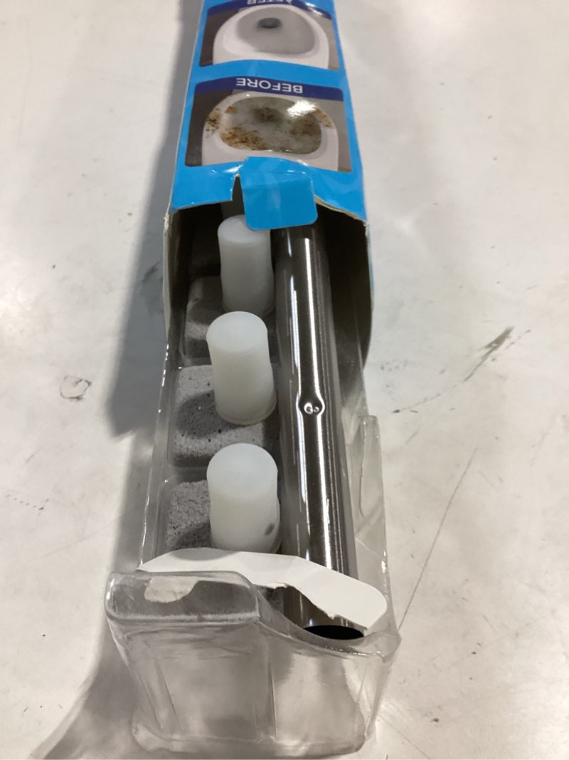Condition photo showing Good Condition for yingmore pumice stone toilet bowl cleaner toilet deep cleaning,bathroom cleaner brush with long handle for remove hard water stains with toilet handle+ pumice stones 1 toilet handle+7 pumice