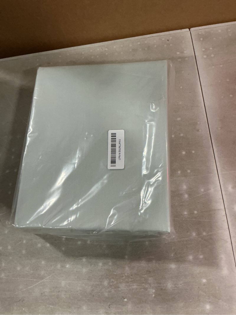 Condition photo showing New/Like New for amazon basics 100% organic cotton kids' sheet set with pillowcase, twin size, pale sage green fox pattern pale sage green fox twin