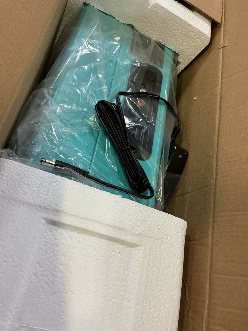 Condition photo showing New/Like New for record player 3 speed bluetooth portable suitcase vinyl player with built-in speakers turntable enhanced audio sound pu leather vintage