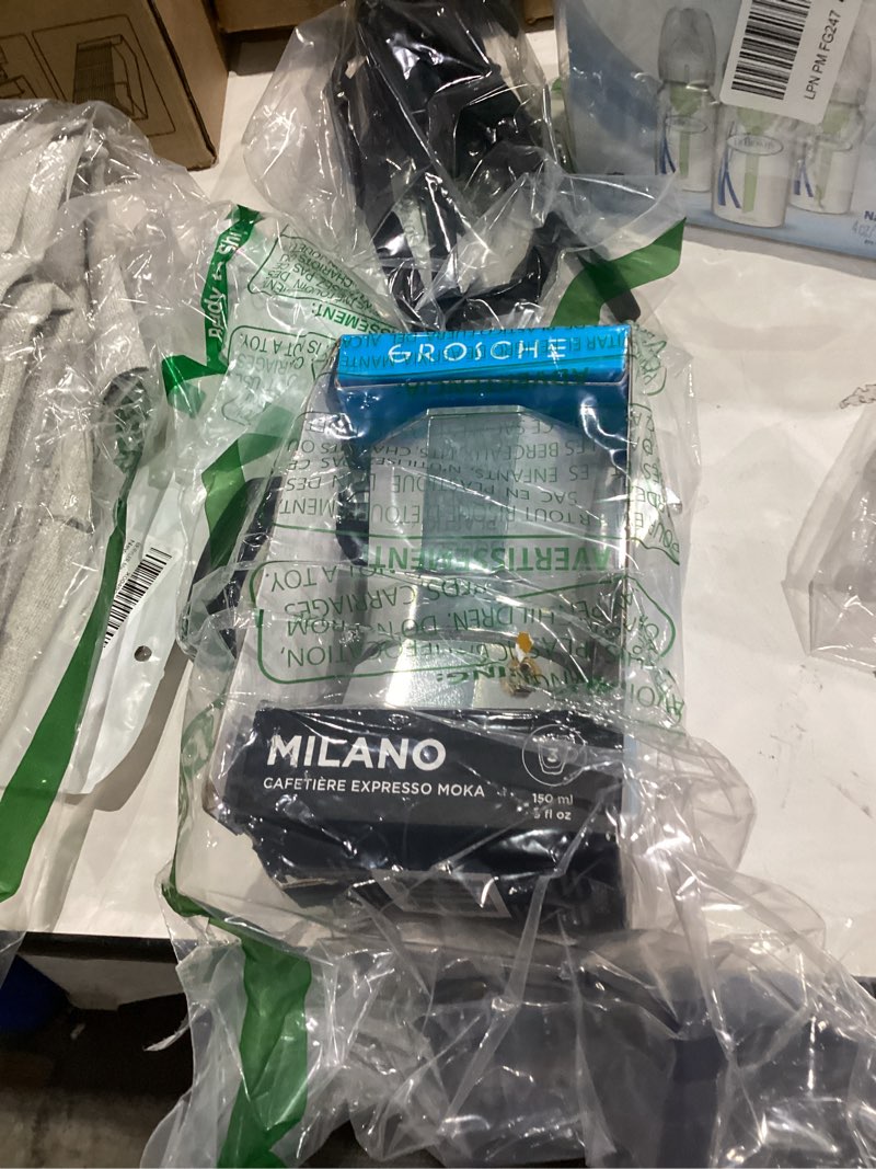 Condition photo showing New/Like New for grosche milano moka pot | 3 espresso cup - 5 oz | stovetop espresso percolator & coffee maker – portable, ideal for home and camping