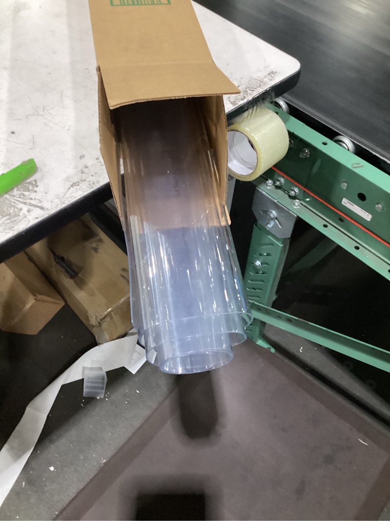 Condition photo showing Good Condition for lovepads clear desk mat 28 x 45 inch, 1.5mm thick clear table protector, waterproof plastic table cover protector, pvc desk protector mat, vinyl desk cover for desktop, coffee & dining table 28" x 45" (rectangular) clear 1.5mm