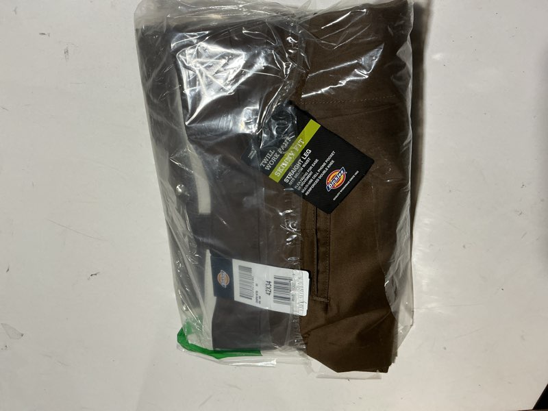 Condition photo showing Good Condition for Dickies Men's Skinny Straight Double Knee Work Pants 42W x 34L Timber Brown V1