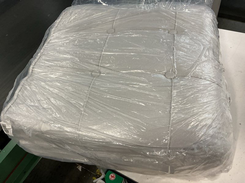 Condition photo showing Good Condition for bcu white headboard pillow full size upholstered large bolster wedge pillow headboard back rest support pillow with side pocket for full size bed full size white