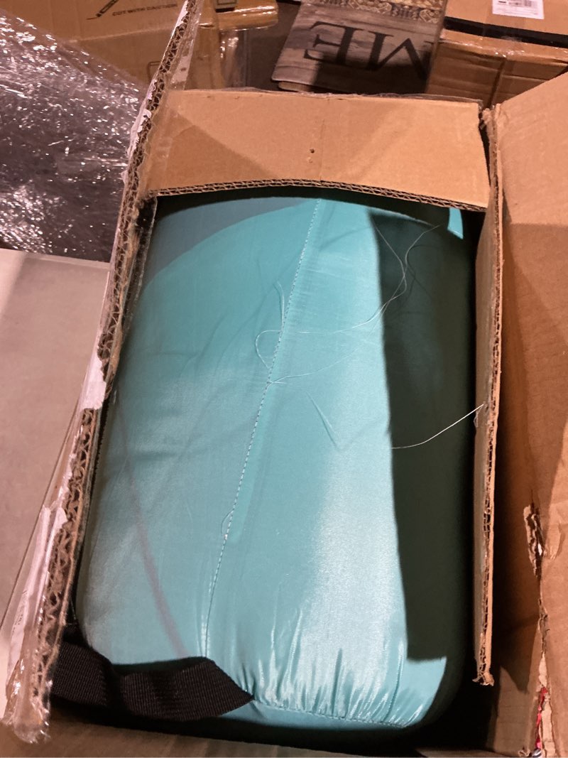 Condition photo showing As Is for Coleman Flatlands 30/40/50°F Sleeping Bag, Made from 100% Recycled Material, Big & Tall Options, Cool-Weather Sleeping Bag for Camping, Sleepovers, Guests & More 50°F Regular Size Pfas-free