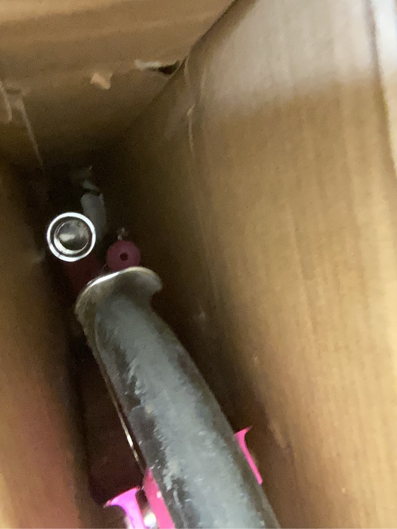 Condition photo showing Good Condition for razor a5 lux kick scooter for kids ages 8+ - 8" urethane wheels, anodized finish featuring bold colors and graphics, for riders up to 220 lbs pink scooter