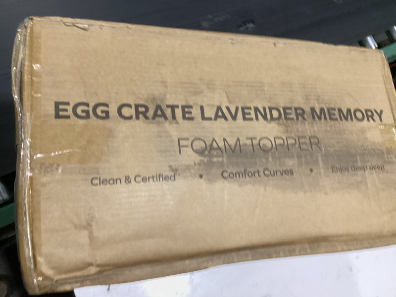 Condition photo showing Good Condition for (similar to) ohgeni memory foam mattress topper pad, soft bed cover with anti-slip base, size queen, style 2 inch with cover queen 2 inch with cover