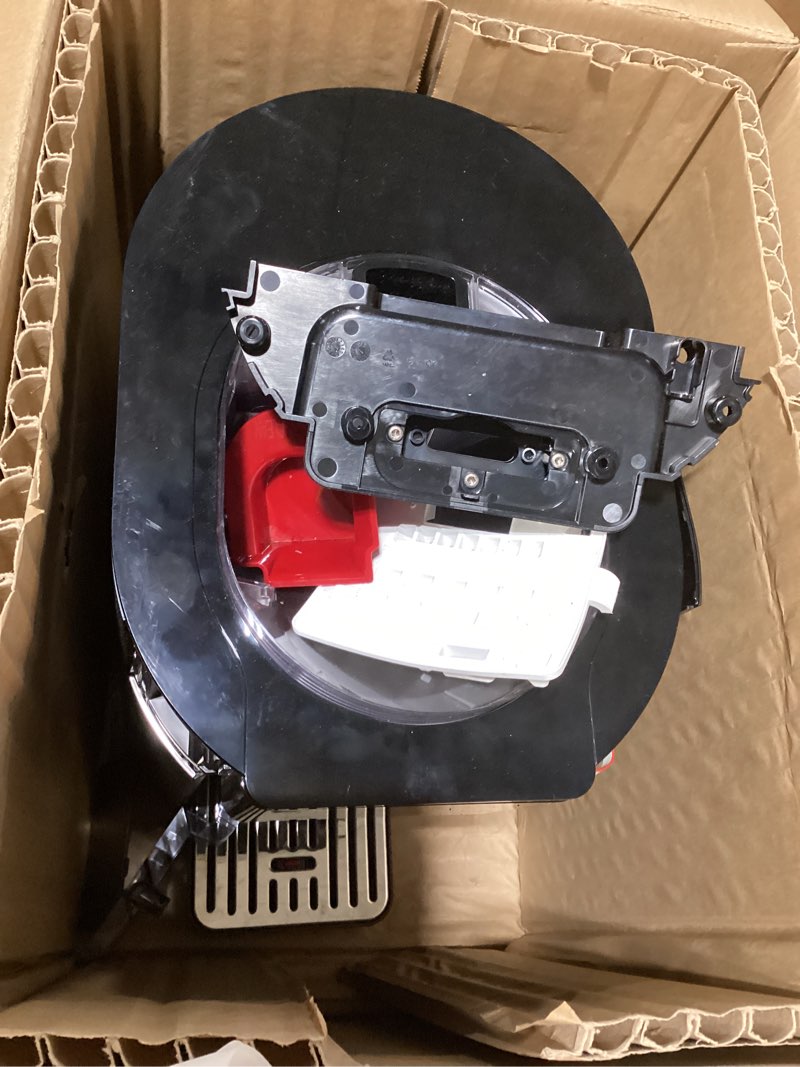 Condition photo showing As Is for De'Longhi True Brew Drip Coffee Maker, Built in Grinder, Single Serve, 8 oz to 24 oz, Hot or Iced Coffee, Stainless, CAM51025MB