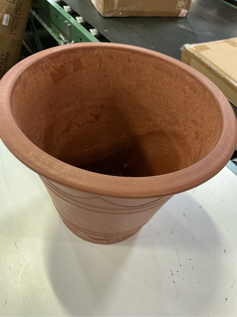 Condition photo showing Good Condition for psw me36tc western weave planter, 14 by 11.5-inch, terra cotta color