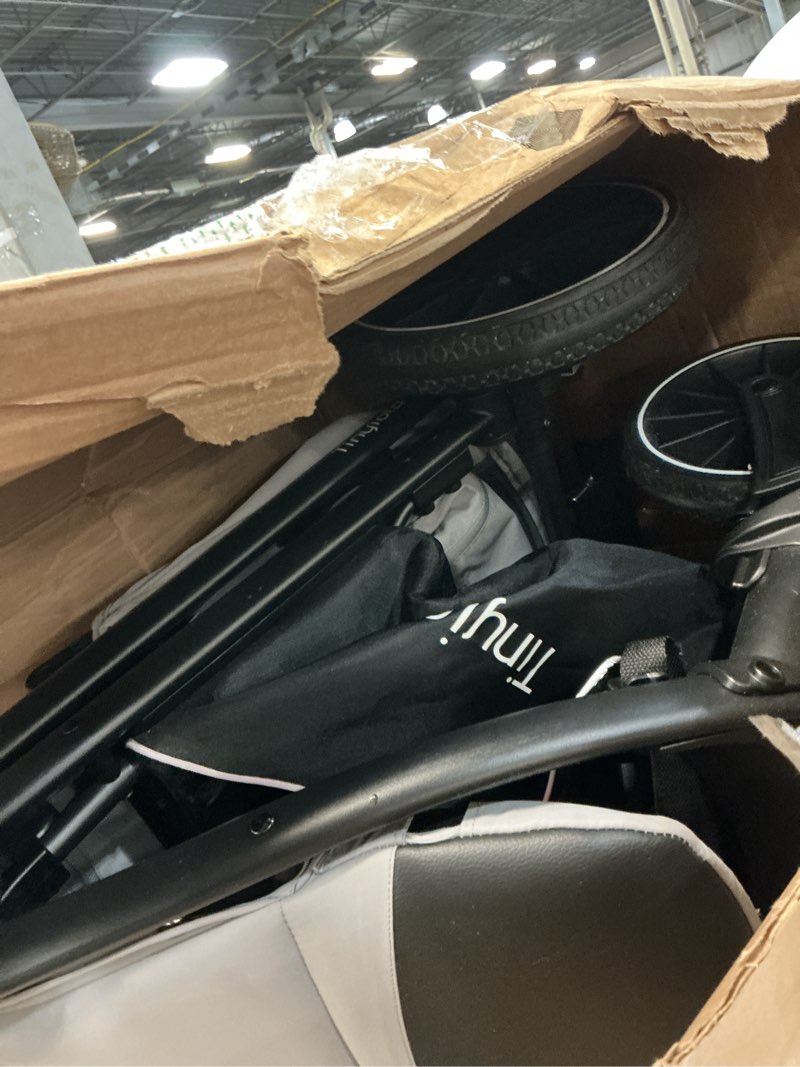 Condition photo showing As Is for tinyiota stroller for babies,toddler strollers with large upf 50+ canopy,luxury baby stroller with leather handle & spacious seat, one-hand foldable pushchair,baby carriage with lie-flat mode(gray) grey(similar)