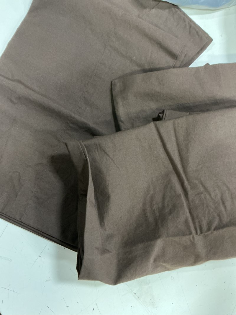 Condition photo showing Good Condition for quince, european linen pillowcase ,set of 2 (king) espresso
