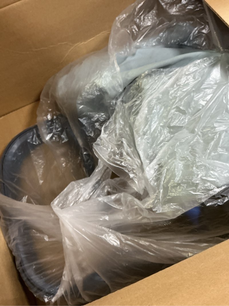 Condition photo showing As Is for Joseph Joseph Tota Trio 90 liter/23.8 gallon Laundry Hamper Separation Basket with lid, 3 Removable Washing Bags with Handles- Black Trio Black/Dark Blue 90L