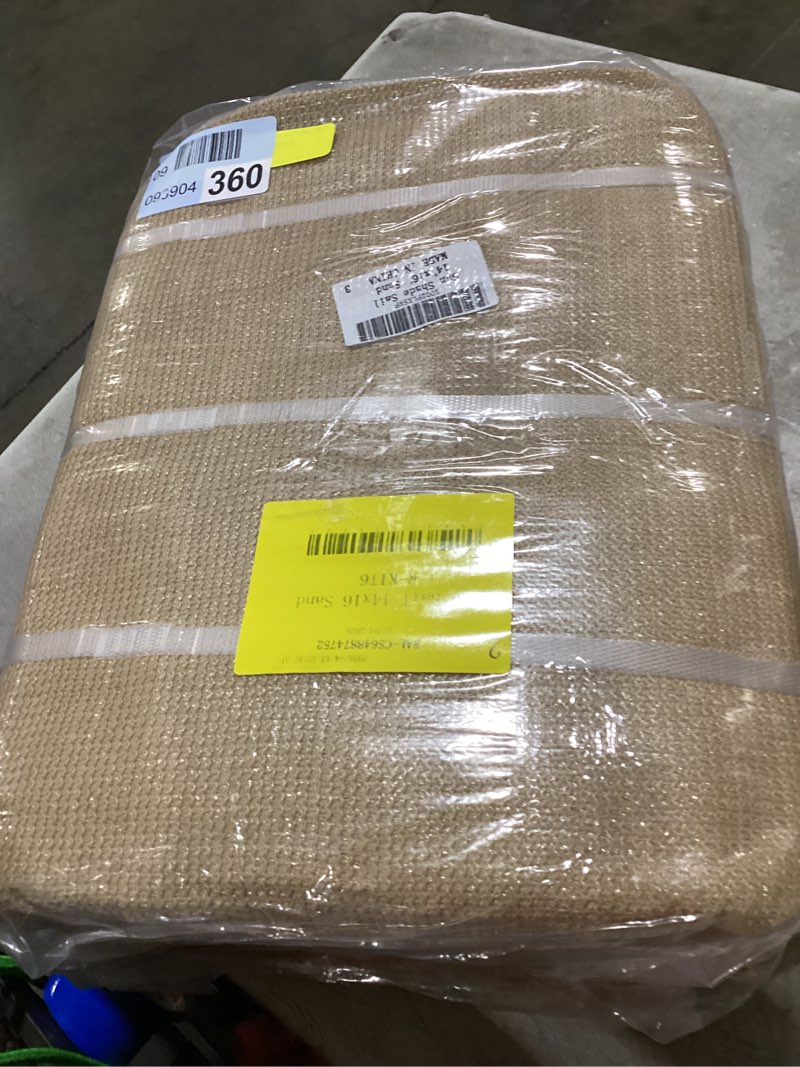 Condition photo showing Good Condition for colourtree ctapr1416 custom size 6' x 6' sand beige sun shade sail canopy uv block upf50 square - commercial standard heavy duty - 190 gsm - 3 years warranty sand beige 6' x 6' custom size