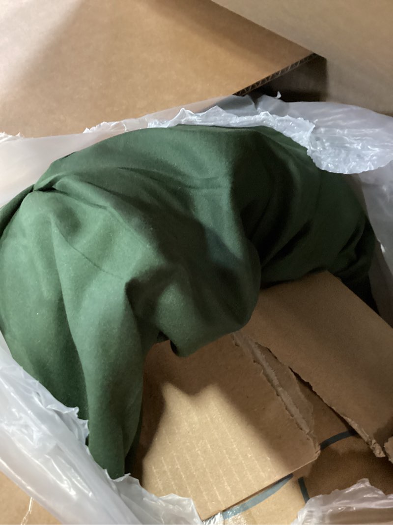 Condition photo showing Good Condition for bedsure king size comforter set olive green - bed in a bag bedding set 7 pieces, gentlesoft™ pintuck bed set gift for family, all season down alternative comforter with sheets, pillowcases & shams king 02 - olive green