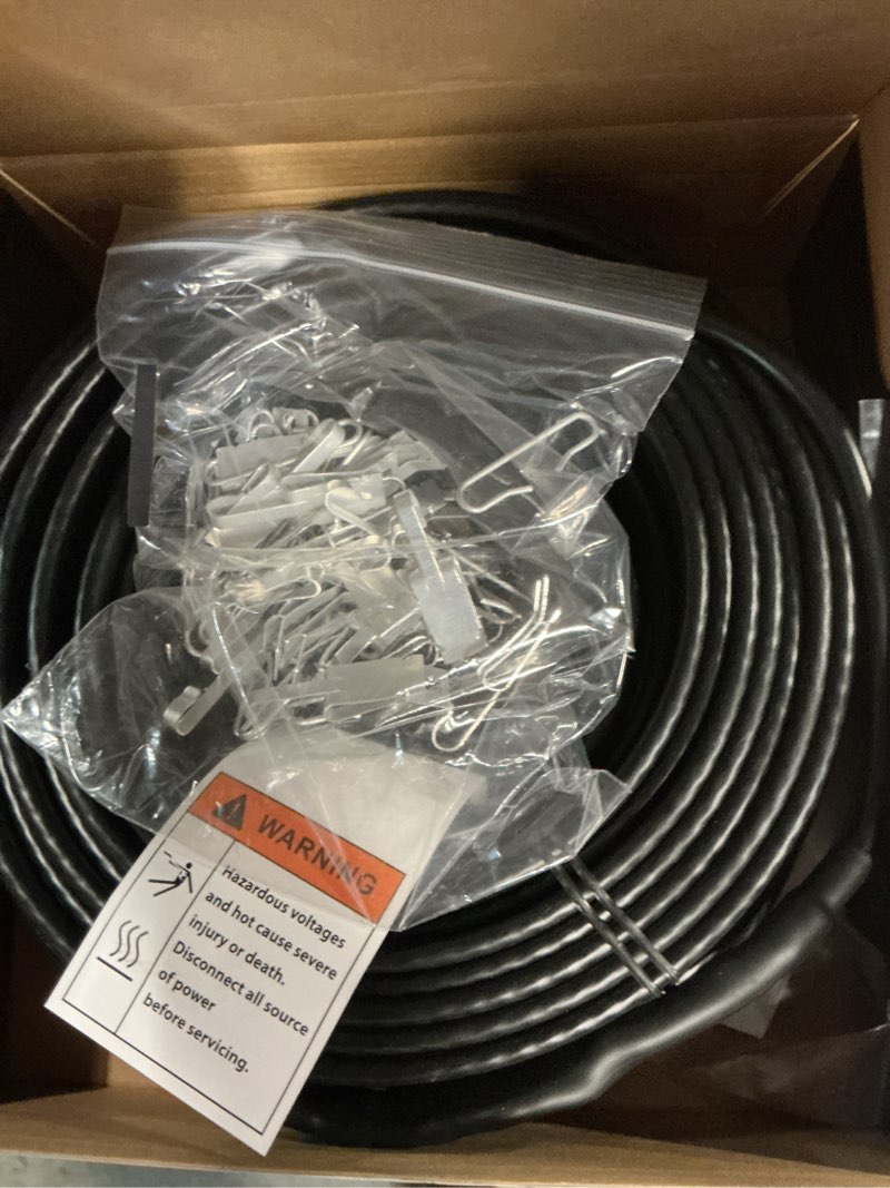 Condition photo showing New/Like New for 3ft-160ft heat tape for water pipes,heating cable for pipe freeze protection,water pipe insulation/roof snow de-icing,deicing heating cable,with mounting buckle (80ft)