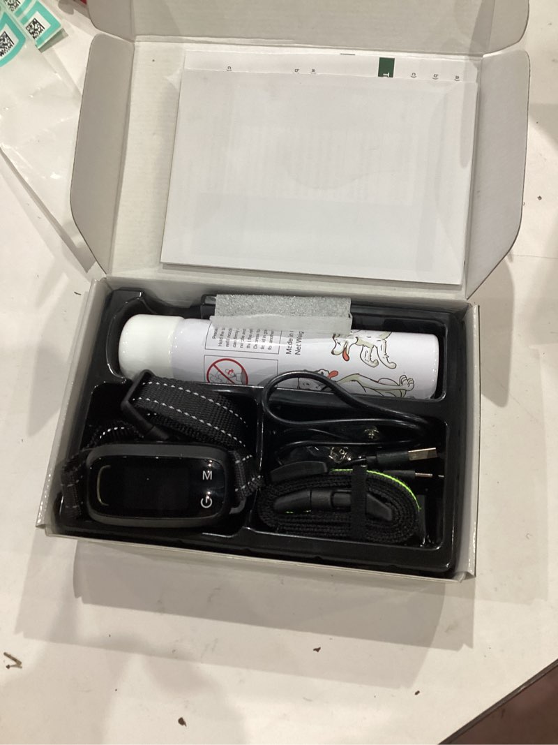 Condition photo showing Good Condition for Citronella Bark Collar [1* Spray Refill] Anti Barking Training Collar, Citronella Dog with 5 Adjustable Sensitivity Beep/Vibration/Spray for L/M/S Dog Training Black-QT