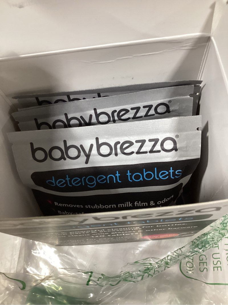 Condition photo showing As Is for baby brezza universal detergent soap tablets for baby brezza bottle washer pro and all brands of bottle washers, 120 tablets soap tablets 120 count (pack of 1)