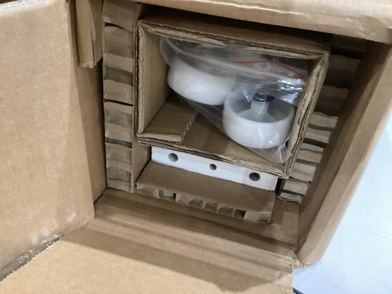 Condition photo showing Good Condition for klm 4 tier white slim storage cart with handle, slide out storage rolling utility cart for kitchen, laundry, narrow places