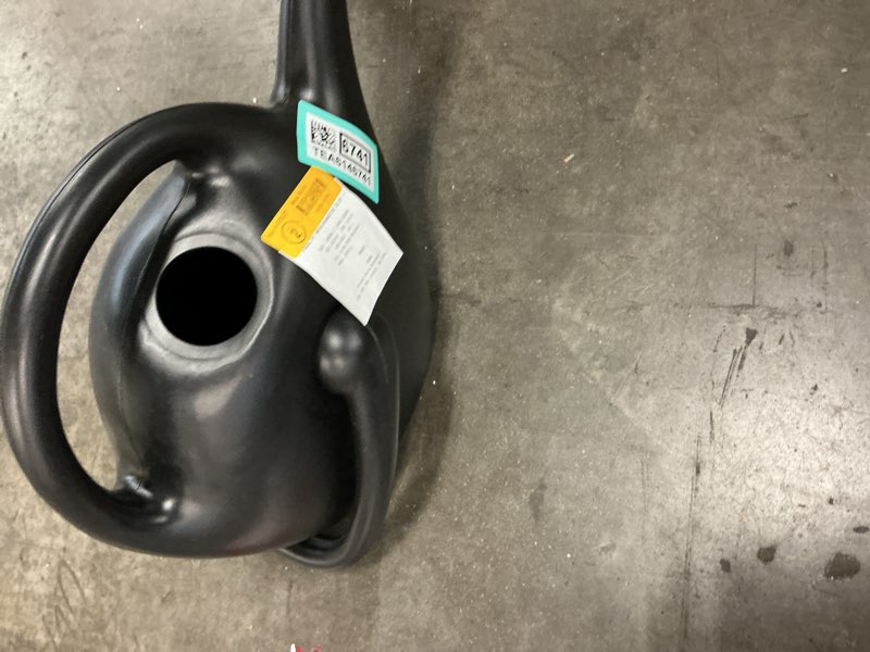 Condition photo showing As Is for bloem 2.6- gallons black plastic classic watering can