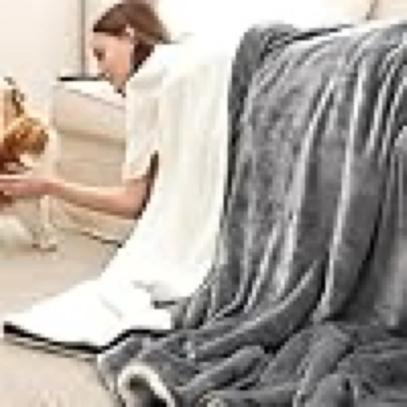 (similar)bedsure gentlesoft sherpa fleece blankets king size for bed - thick and warm throw for women and men, soft fuzzy plush king blanket for winter, grey, 108x90 inches