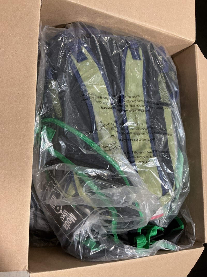 Condition photo showing Good Condition for moda west 24-pack 17" bungee cord backpacks for kids - bookbags in bulk for elementary, middle, and high school students, 12 assorted colors & prints 17" solid print 12 a