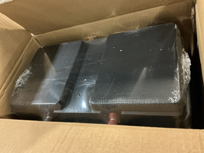 Condition photo showing Good Condition for trolling motor power center station battery box fits group 24/27/31 size batteries for boats, marine, rv, outdoor, multi-function 12v/24v marine case w/ 50 amp connectors(battery not include)