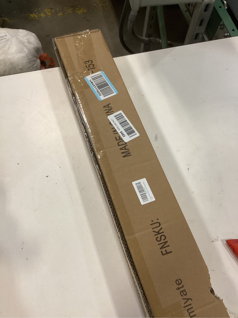 Condition photo showing New/Like New for Wrap Around Curtain Rods 2 Pack for 28 to 48 Inches Windows, 1" Heavy Duty Room Darkening Drapery Rod with Sturdy Aluminum Base, Wall Mounted Ceiling Mounted Curved Curtains Rod, Matte Black Matte Black for 24"-48" Windows
