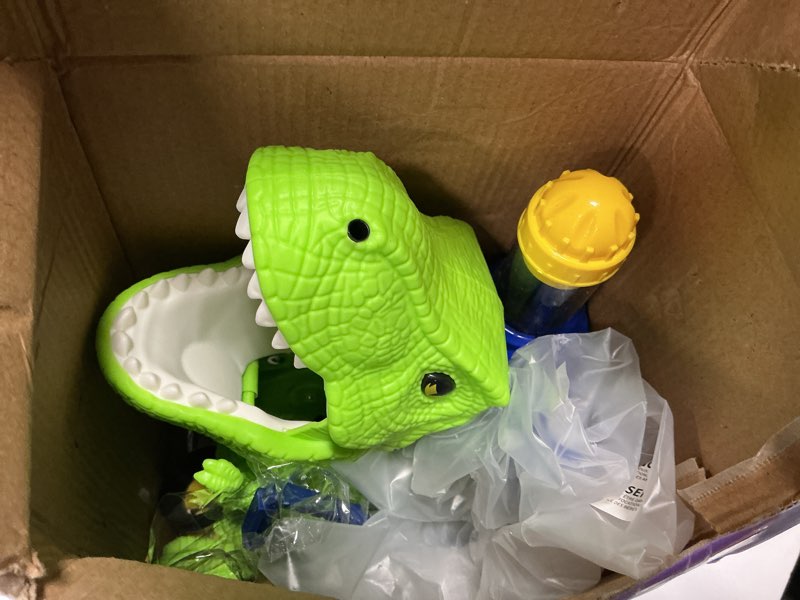 Condition photo showing Good Condition for moveable dinosaur shooting toys for kids 3-8 years, movable shooting target toy with air pump launcher, interactive competition game gift for boys and girls ages 3 4 5 6 7 8 years old 1 pump launcher
