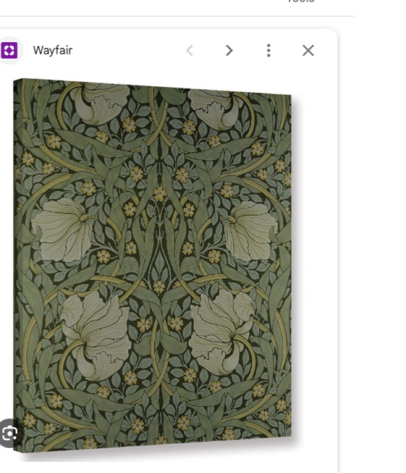 Gloversville Pimpernel Wallpaper Design, 1876' 2 Graphic Art on Wrapped Canvas Size: 24" H x 18" W x 2" D