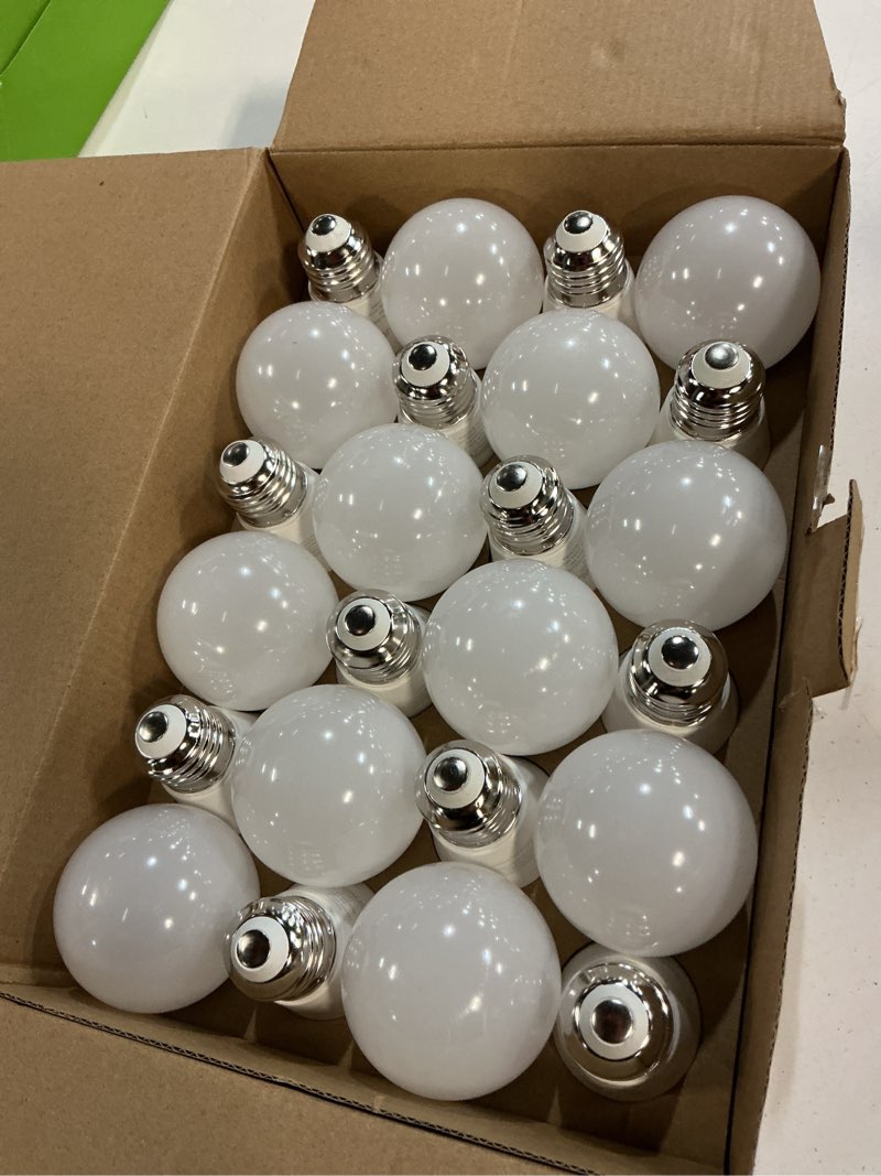 Condition photo showing New/Like New for degnju 24 pack led light bulbs soft white 2700k, 60 watt equivalent led bulbs, a19 standard bulbs, 800 lm, 15000 hours, e26 base, non-dimmable, 8w white led bulbs for bedroom living room 24 pack soft white 60w