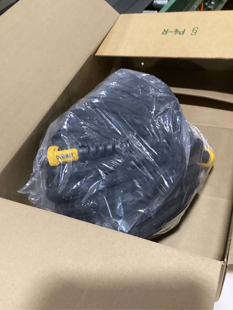 Condition photo showing As Is for dewalt professional grade heavy duty garden hose 50 feet x 5/8 inch