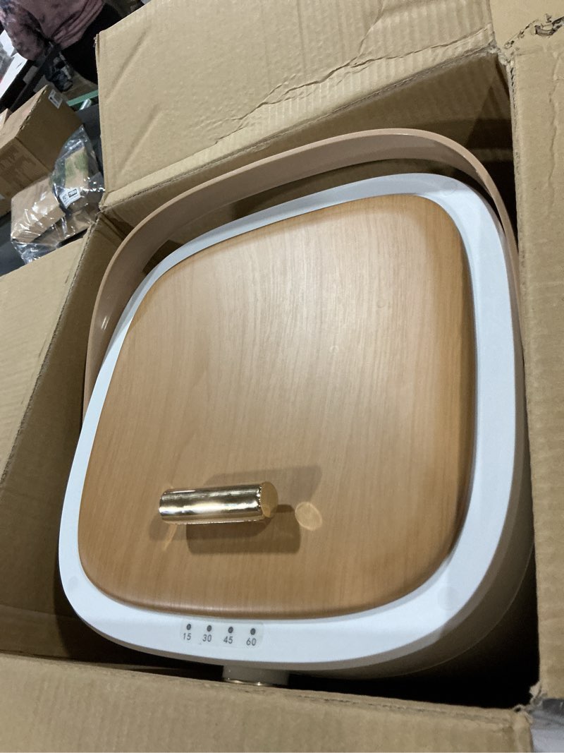 Condition photo showing As Is for Large Towel Warmers for Bathroom,Luxury Portable Bucket Towel Warmer Fits Up to Two 70"X80" Oversized Towels with Timing Auto Shut Off, Yellow