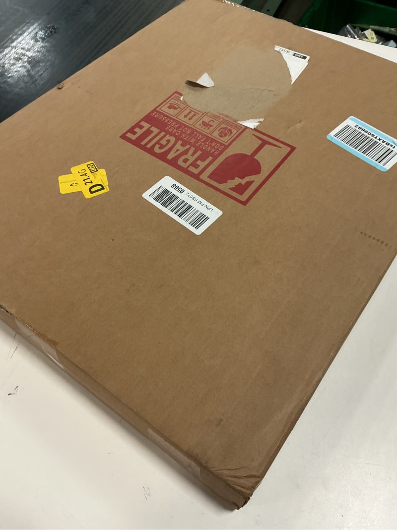 Condition photo showing New/Like New for AAZZKANG Rustic Wood Mirror Rectangle Decorative Wall Hanging Mirrors with Frame Large 20"x16" for Bedroom Living Room Bathroom Home Entryway 20"L x 16"W Retro Brown