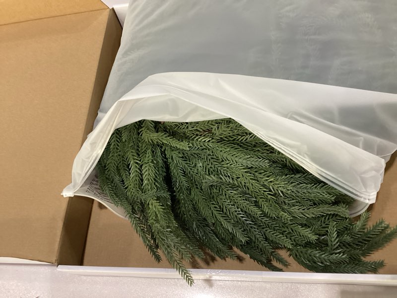 Condition photo showing New/Like New for 6FT Norfolk Pine Garland,Christmas Garland,Christmas Decorations,High-Density Norfolk Pine Garland 1