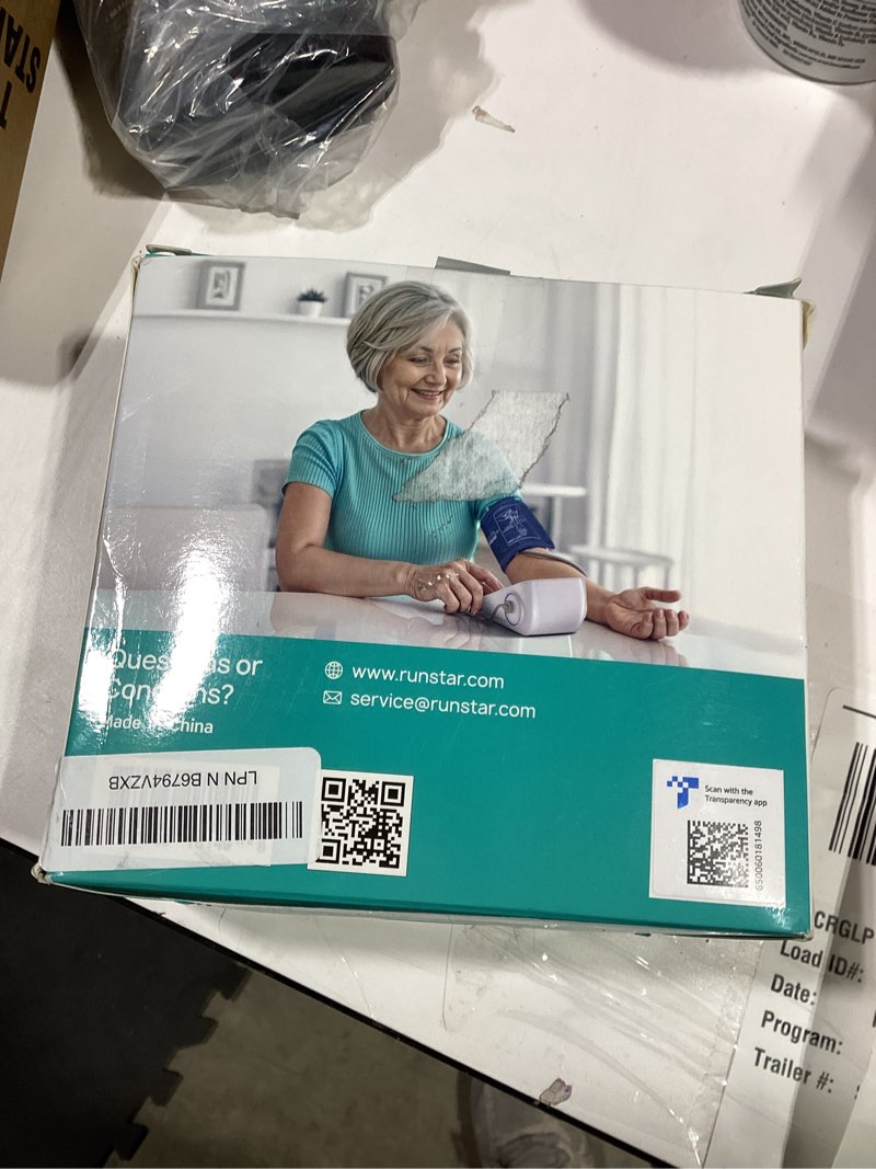Condition photo showing Good Condition for runstar upper arm blood pressure monitor with wide range cuff (8.6'' -16.5'') for home use fsa&hsa eligible, automatic digital bp machine with storage bag, 2x99 reading memory