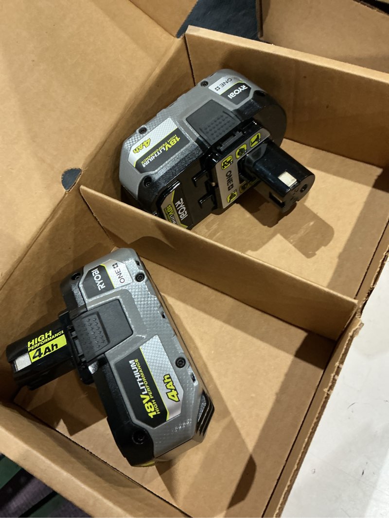 Condition photo showing Good Condition for ryobi one+ 18v high performance lithium-ion 4.0 ah battery (2-pack)