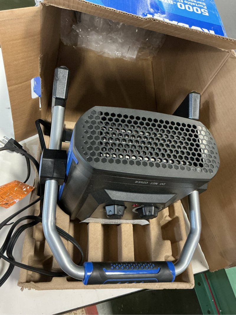 Condition photo showing As Is for Kobalt 5000-BTU  Portable Electric Garage Heater Electric Space Heater