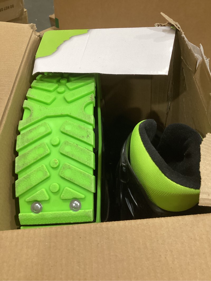 Condition photo showing As Is for new bounce jumping shoes - kangaroo jumping shoes for kids - exercise moon shoes - bouncy shoes for ages 8-12 - size 1-6 (32-38 eu) green