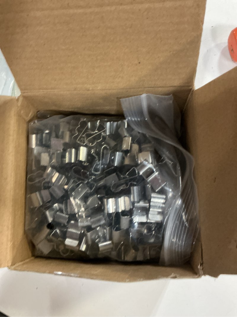Condition photo showing Good Condition for Zhengmy 300 Pcs Trailer Frame Wire Clips Stainless Steel Metal Cable Clips 22.5 mm/ 0.89 Inch Solar Panel Double Wire Clamps Trailer Clamps for PV Wiring Boat Cable