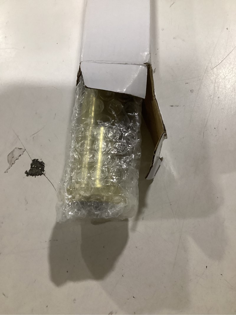 Condition photo showing Good Condition for 1-1/4 o.d x 12" brass slip joint extension tube, heavy duty extension tube for bathroom sink drain tailpiece, brushed gold