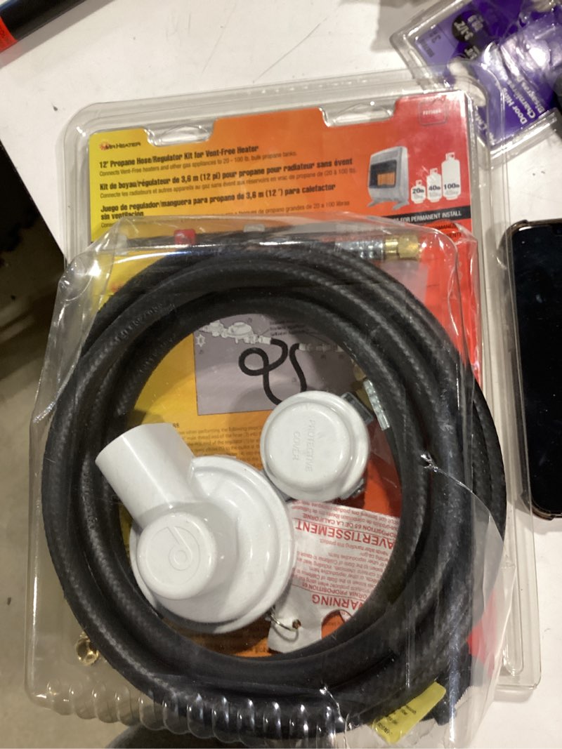 Condition photo showing Good Condition for mr. heater remote propane vent free installation kit black steel installation kit