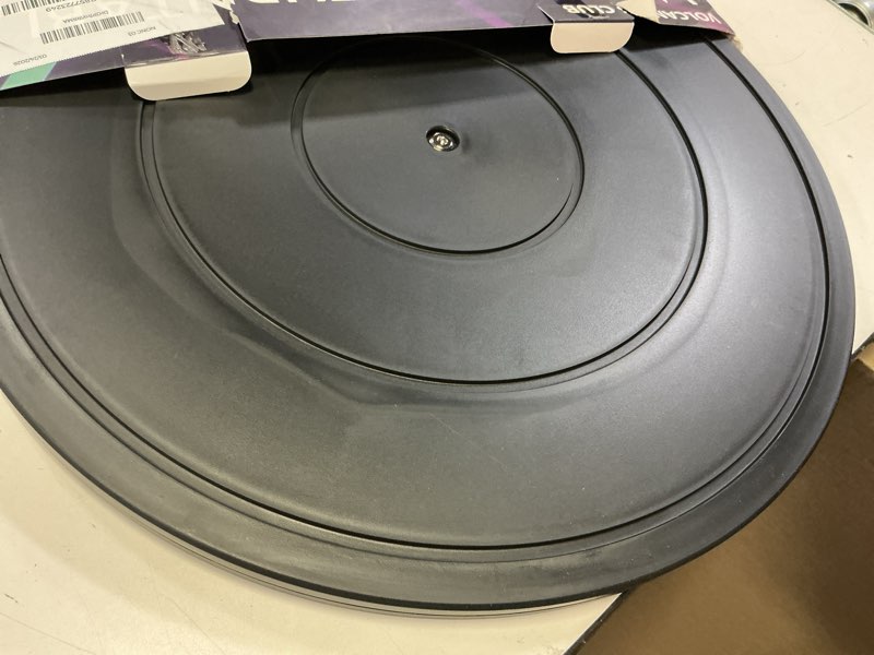 Condition photo showing Good Condition for 16inch lazy susan turntable - heavy duty rotating swivel steel ball bearings - flat base stand for tv/computer/monitor/arts/crafts/bonsai/christmas tree/cabinet organizer(plastic&black) 16inch-1