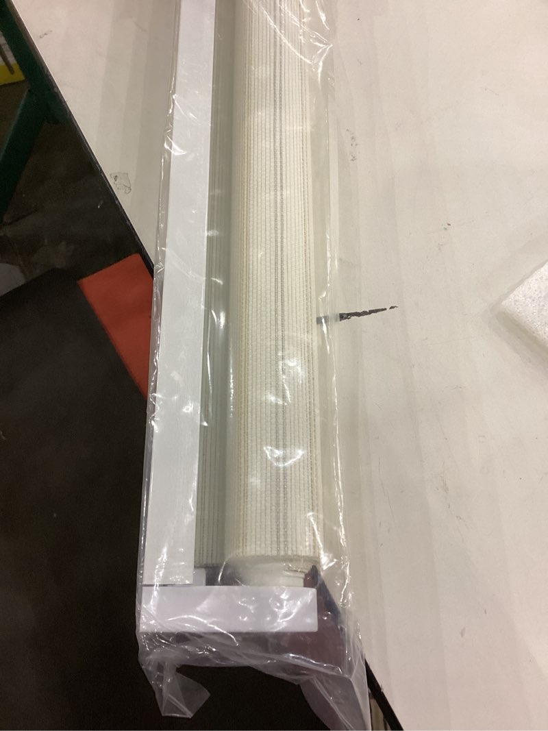 Curtainworks City Metallic Window Shade, 47" W x 64" L, White