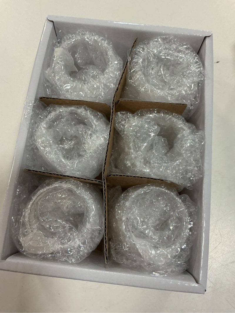 Condition photo showing Good Condition for cool shot glasses set, round bottom balancing heavy base clear glass, tequila vodka scotch and liquor cordial mini cups, 2 oz, 6 pcs gift set
