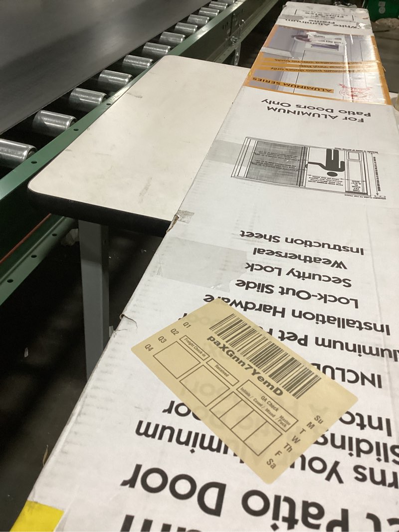 Ideal Pet Products Aluminum Pet Patio Door, Adjustable Height 77-5/8" to 80-3/8", 5" x 7" Flap Size,